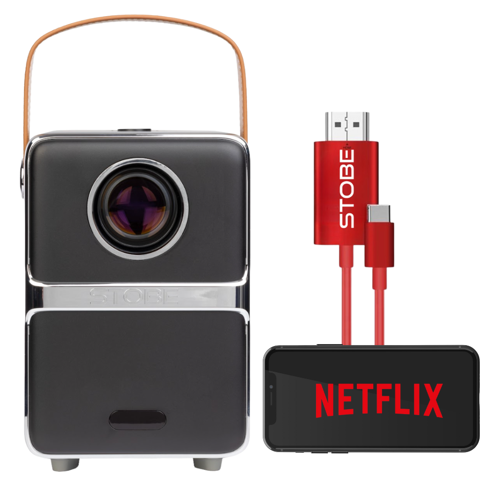 STOBE® Titanic draagbare bioscoop voor telefoon - Streamen vanaf smartphone met Iphone, Android telefoon,