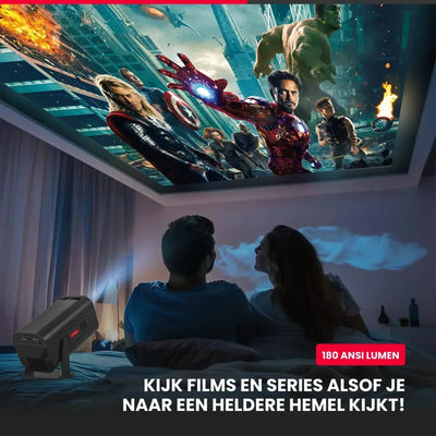 TV kijken op het plafond? Ontdek de mini beamer voor je slaapkamer