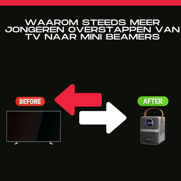 Waarom steeds meer jongeren overstappen van TV naar mini beamers