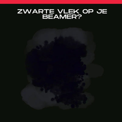 Zwarte vlek op je beamer beeld? Zo los je het op!