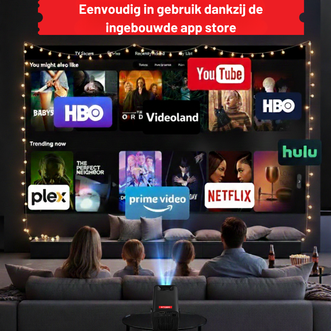 STOBE® Mini cinema - mini beamer - thuisbioscoop (PRE-ORDER) WK - 2026
