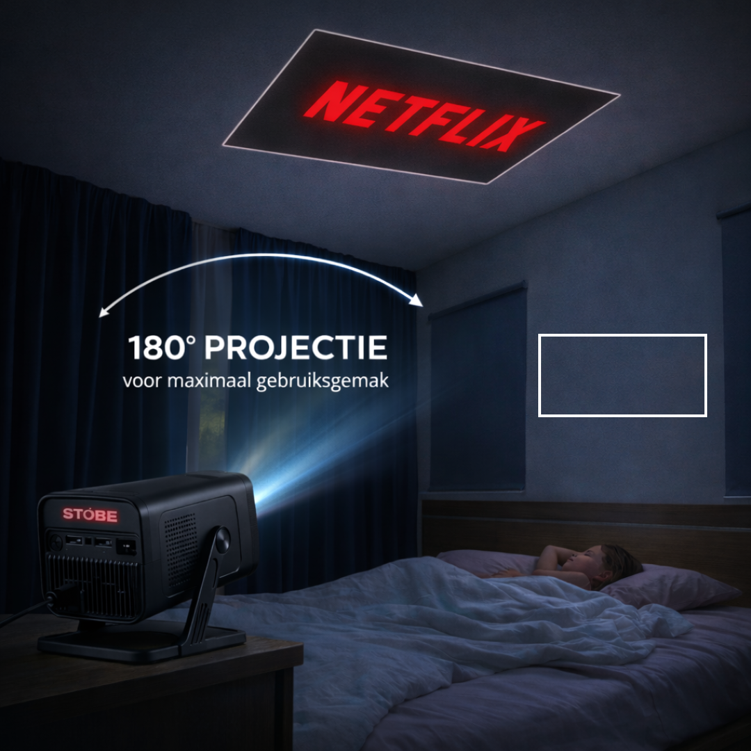 STOBE® Mini cinema - mini beamer - thuisbioscoop (PRE-ORDER) WK - 2026