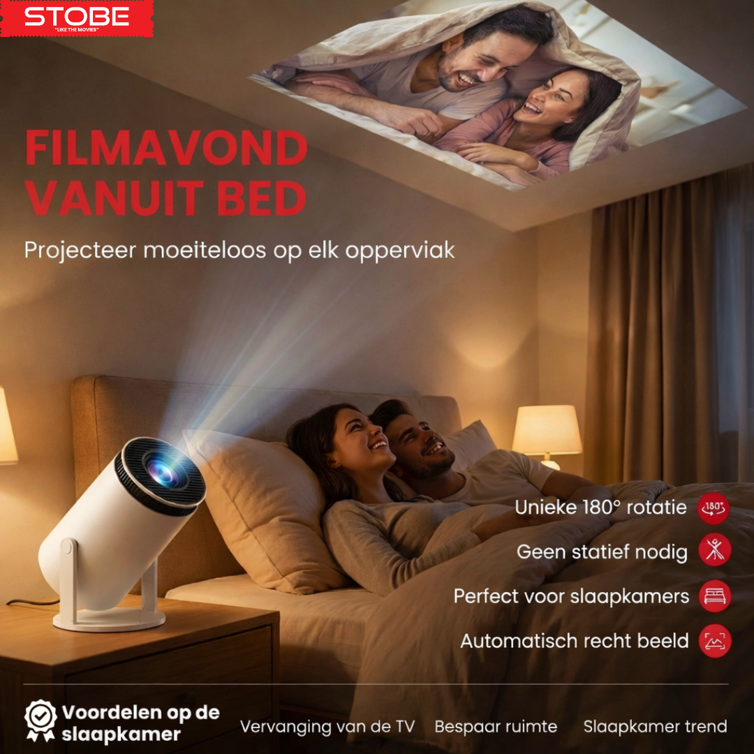 STOBE Movie Express draagbare mini beamer - thuisbioscoop