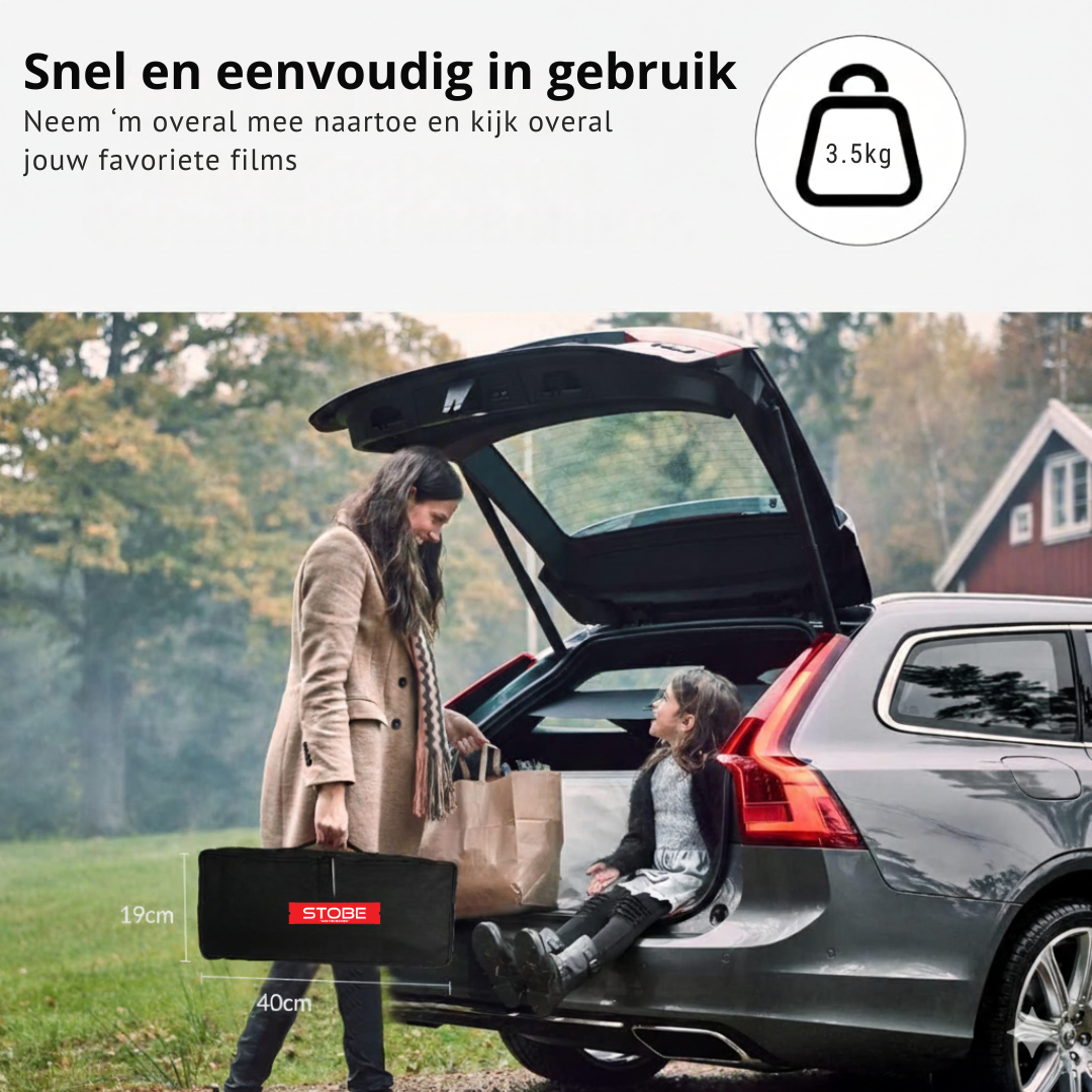STOBE® Draagbare bioscoop doek + inclusief draag tas 100inch