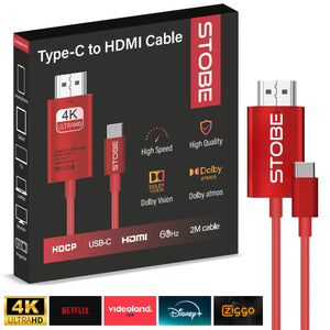 STOBE® USB-C Naar HDMI Kabel voor beamers